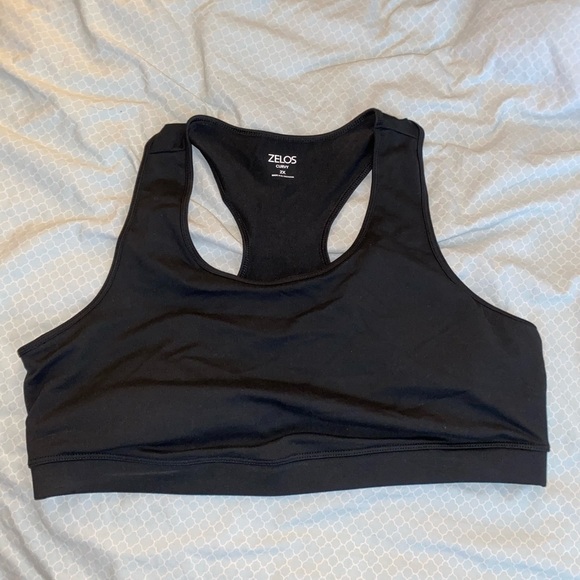 ZELOS Other - Zelos Racerback Black Sports Bra 2X